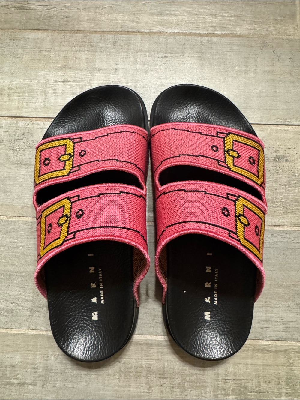 Marni Trompe L’oiel sandal slides